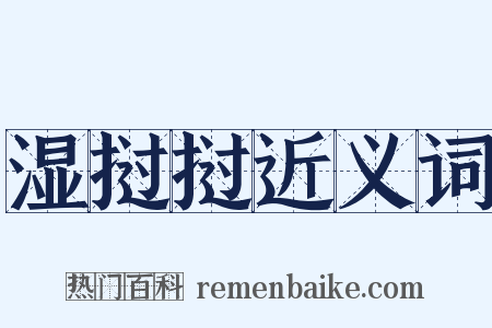湿挝挝近义词是什么意思的图片
